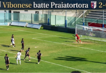 Praia Tortora, cade l’imbattibilità: la Vibonese vince 2-0 il derby e sale al secondo posto